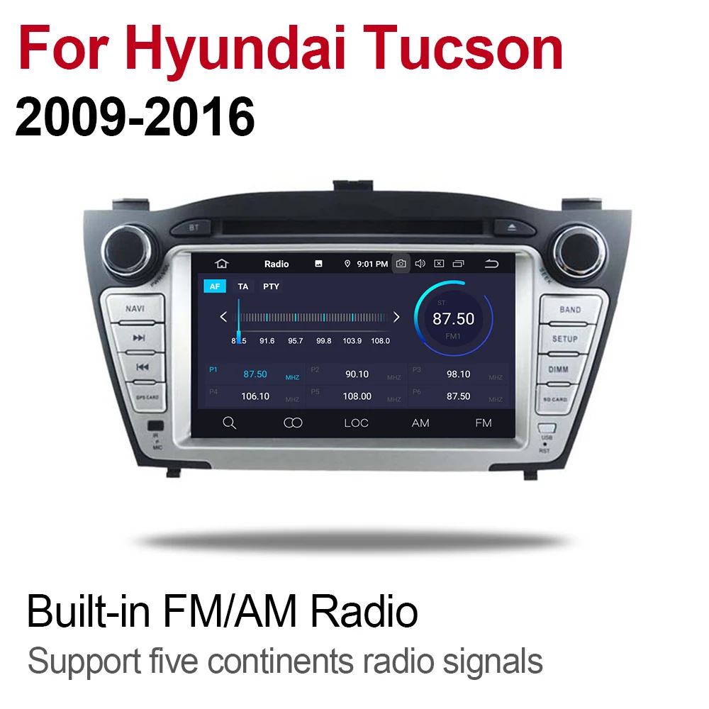 ZaiXi 2din Android 9 0 Восьмиядерный 4 Гб ОЗУ автомобильный DVD плеер для Hyundai Tucson 2009 ~ 2016 GPS