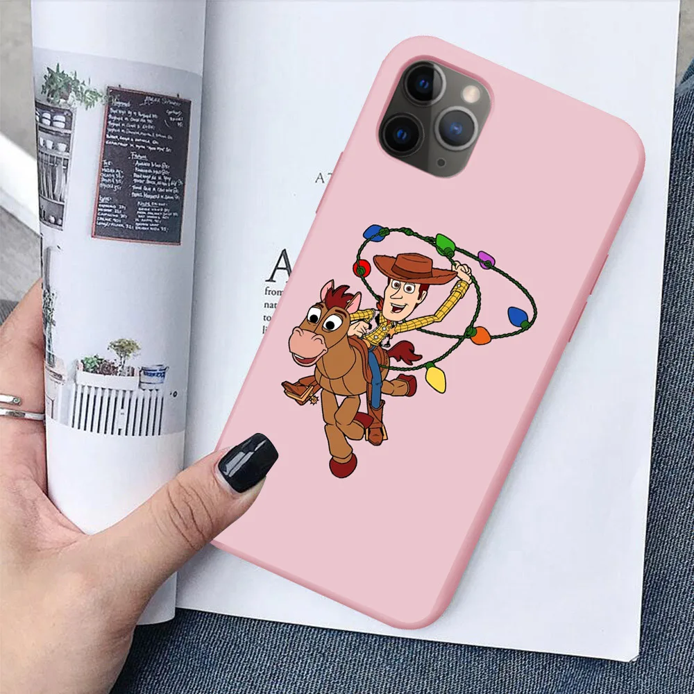 Toy Story 4 Woody Alien розовый мягкий силиконовый чехол для телефона iPhone 11 Pro MAX SE 5 6 6S 7 8Plus XR