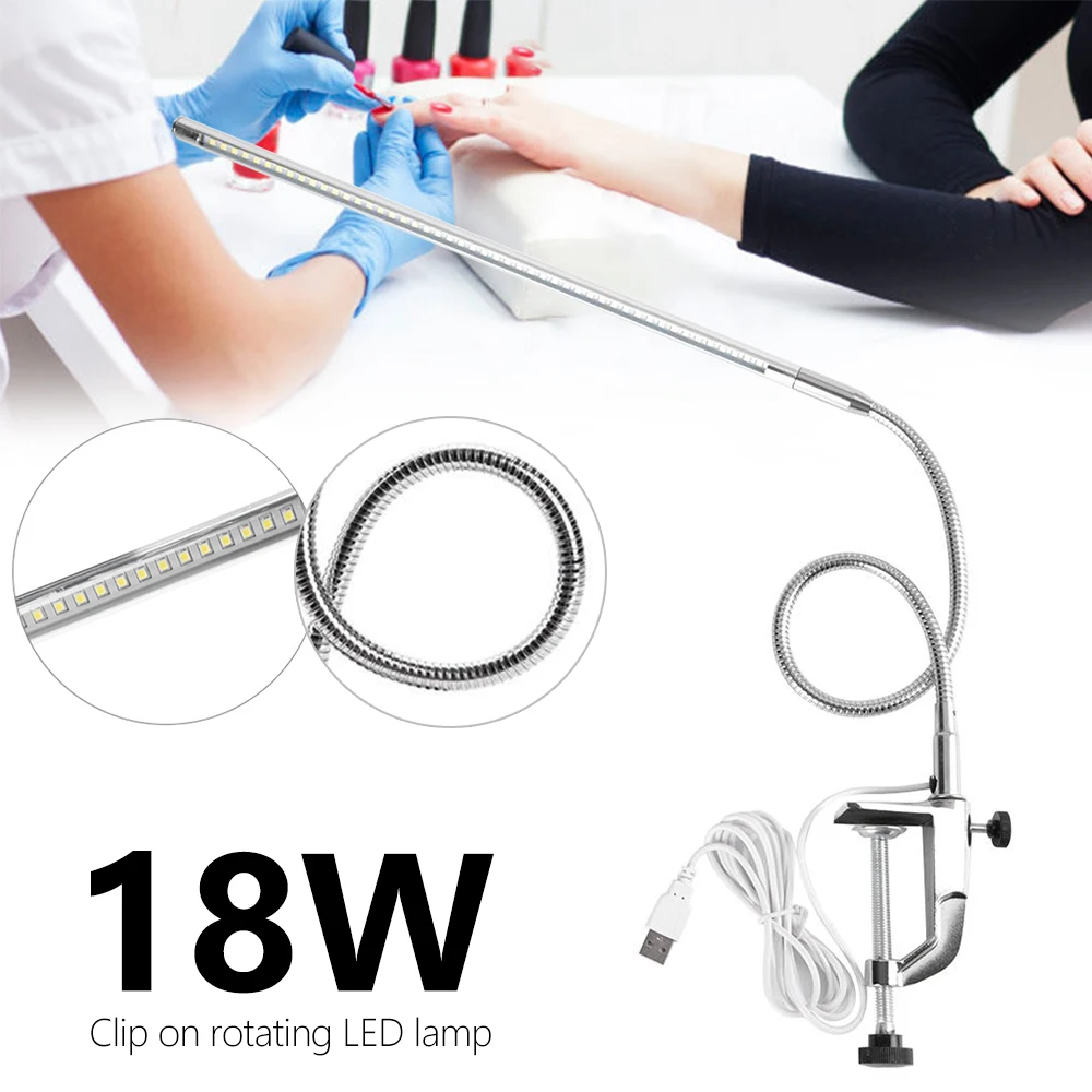 Светодиодная настольная с зажимом лампа вращающийся светильник для чтения