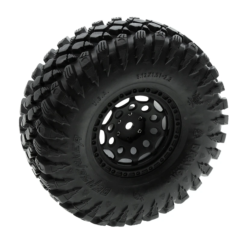 4 Uds 2,2 pulgadas Beadlock rueda de neum&aacute;tico para 1/10 RC Rock Crawler Axial Traxxas TRX4 SCX10 RR10 AX10 espectros 90048 90018 KM2-2