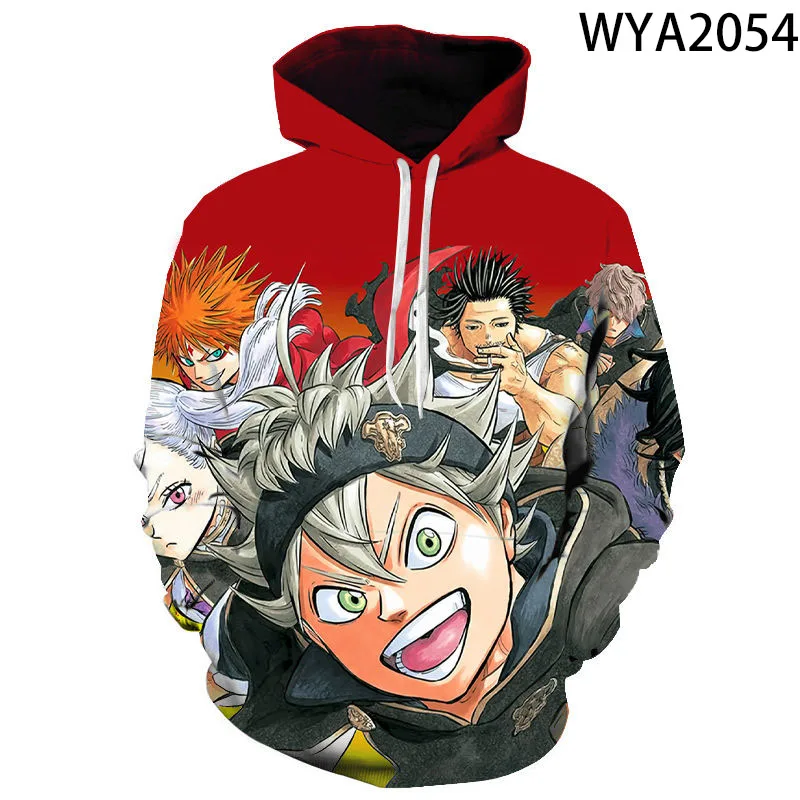 

Anime Black Clover Printed Fashion Cool Cartoon 3D Hoodies Men Women Children Sweatshirts Boy Girl Kids Cool Hoodie Pullover