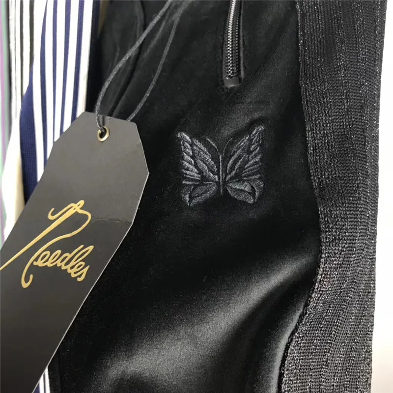 Вышивка AWGE иглы пот брюки для мужчин и женщин 1:1 Высокое качество бабочка