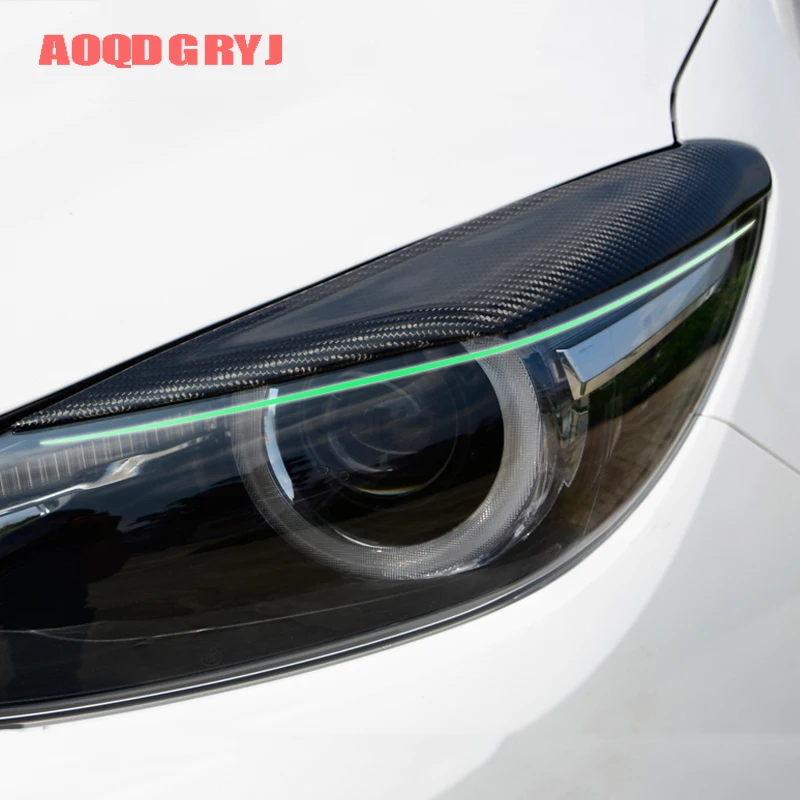 Аксессуары для стайлинга автомобиля 2 шт. Mazda 3 Axela Sedan Hatchback 2017 2018 углеродное