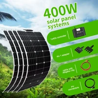 boguang 100w solar panel 200w 300w 400w kit panneau solaire flexible cell for 12v 24v battery car rv home outdoor power charging