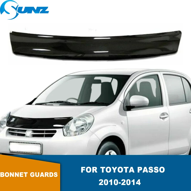 

Bug Shield Hood Deflector Protector Guards Bonnet Protector For Toyota PASSO 2010 2011 2012 2013 2014 Tinted Guard SUNZ