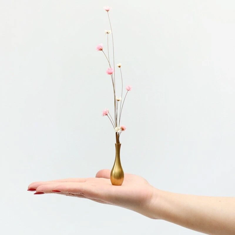 Мини медь Цветочная композиция для вазы засушенные цветы эстетическое номер