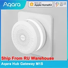 Блок управления умным домом Aqara Gateway M1S, блок управления умным домом, RGB-светильник кой, Zigbee 2021, Apple HomeKit, 3,0