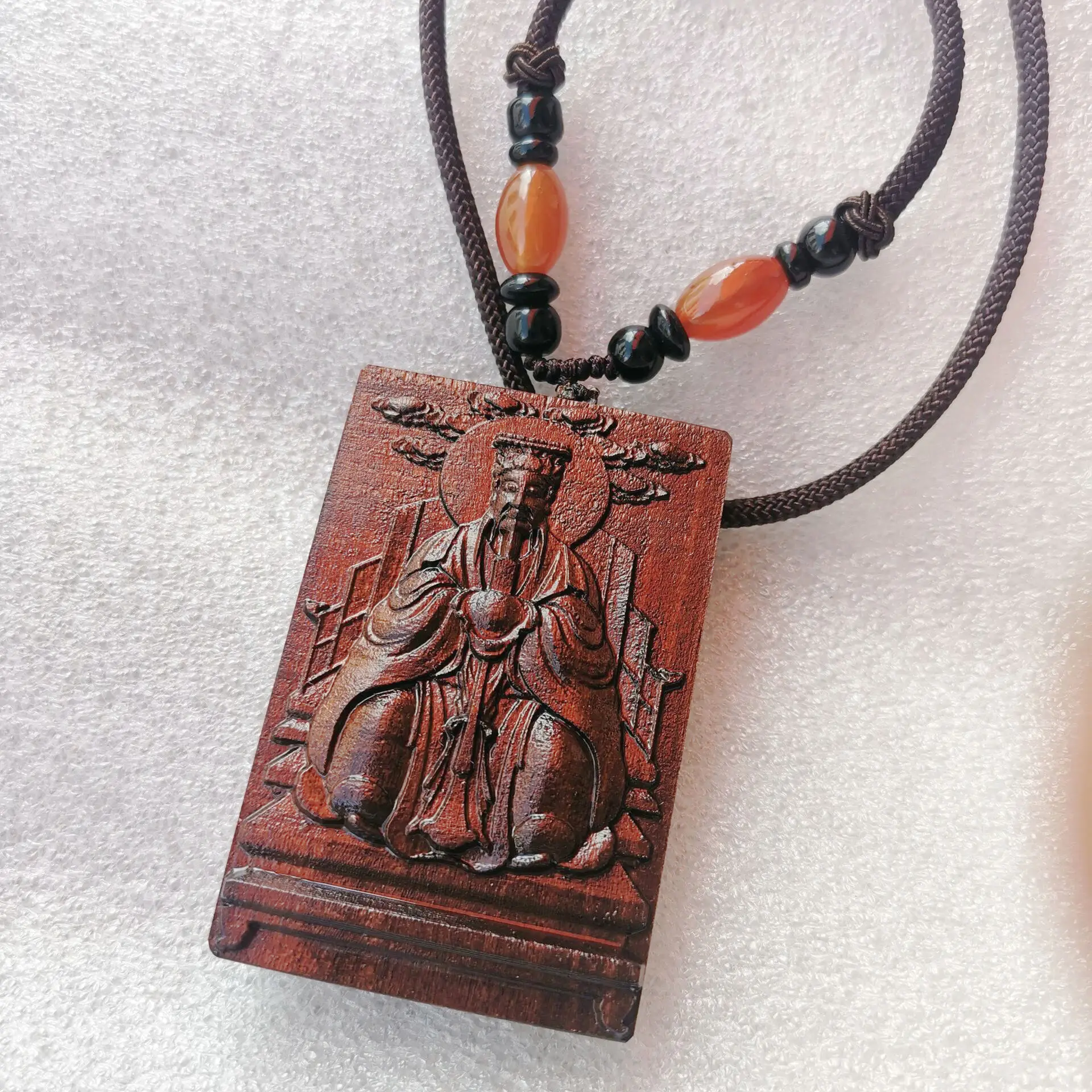 Волшебное оружие Taoist, деревянная подвеска с молнией, рельеф, Императорская подвеска Dongyue, изысканная рукоделие Taoist