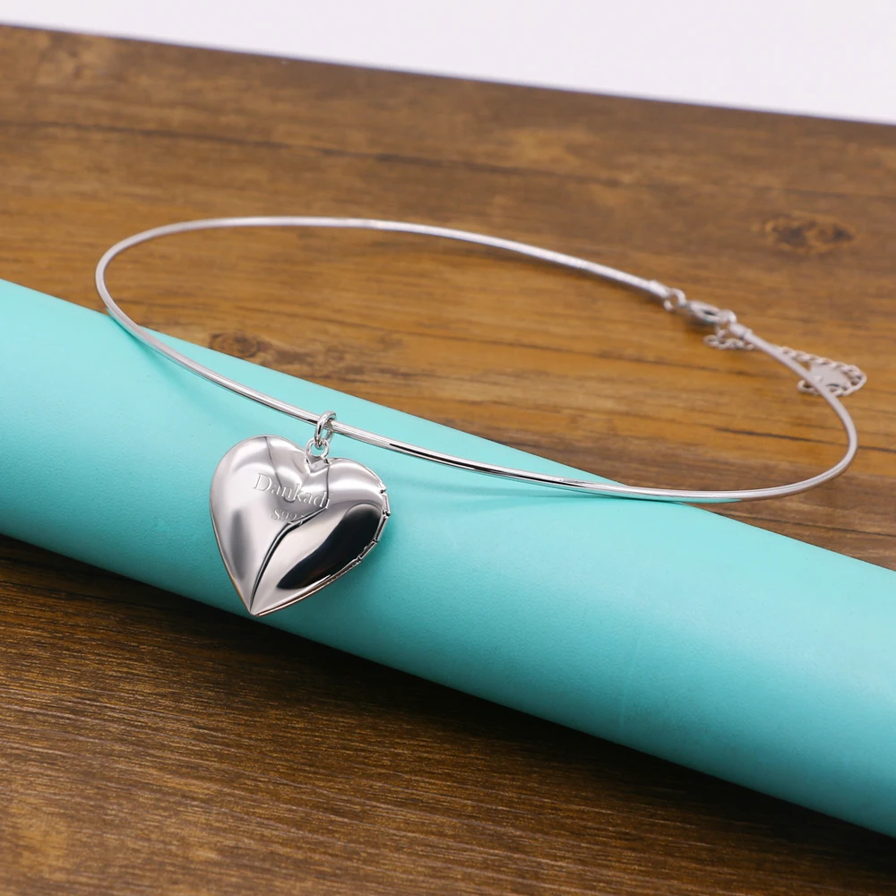 Женское ожерелье из серебра 925 пробы с подвеской в виде сердца | Украшения и