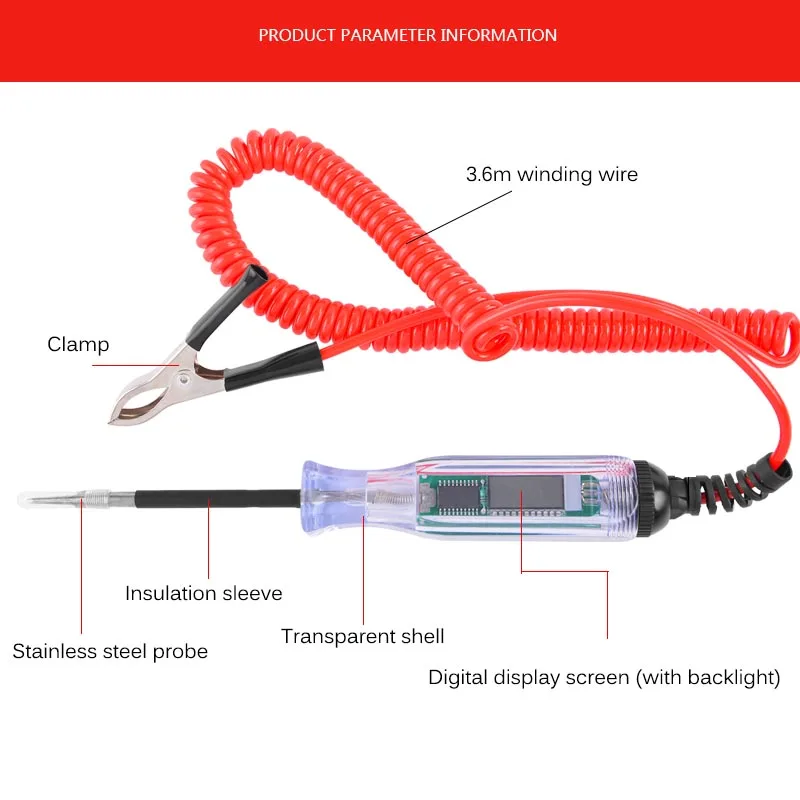 Цифровой тестер цепи с ЖК-дисплеем 3-48 В | Инструменты