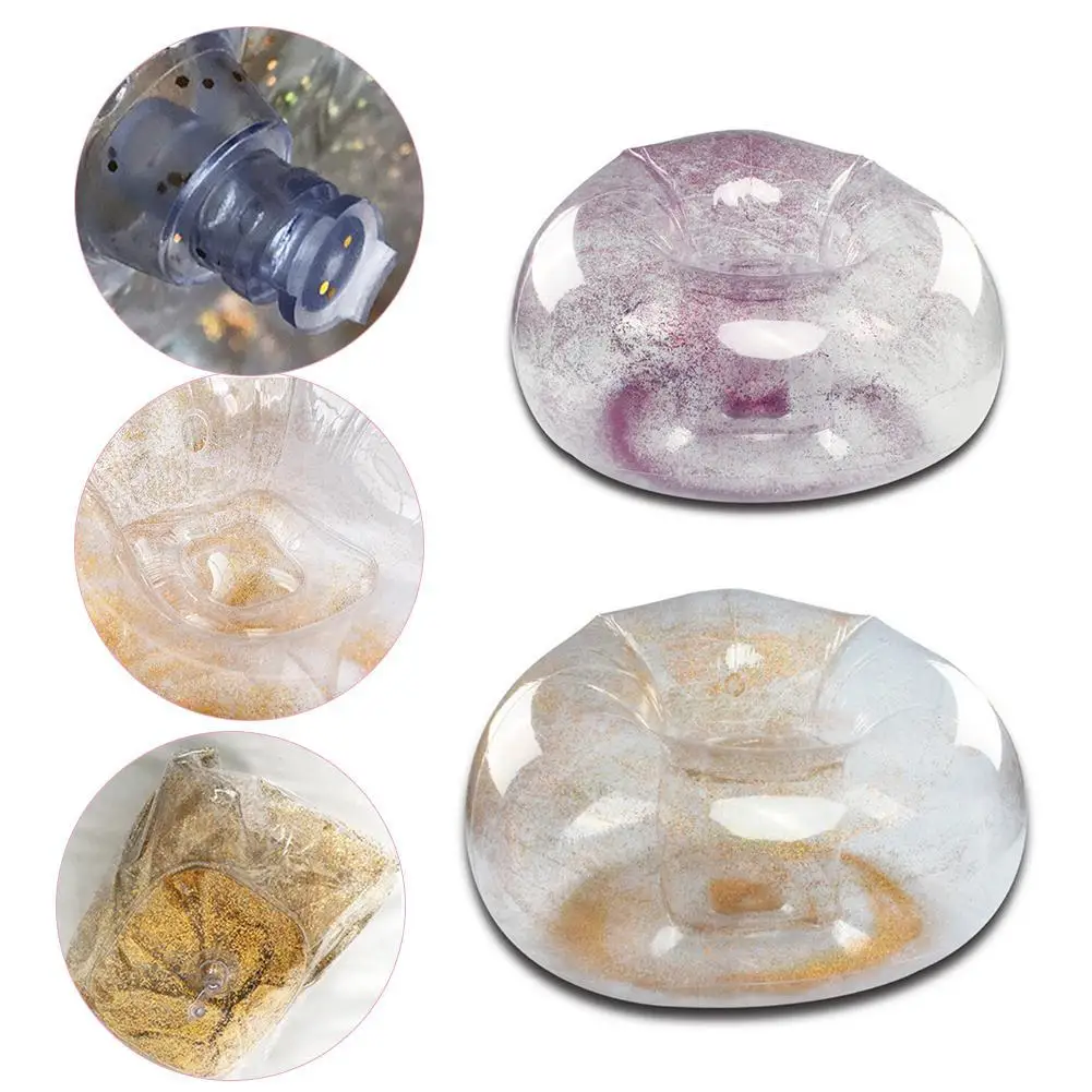 Блестящий складной надувной ПВХ диван-мешок кресло диван портативный слинг стул