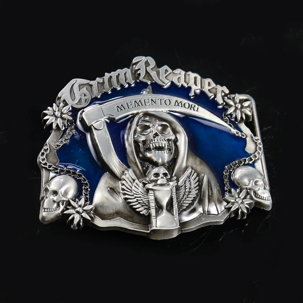 Ремень мужской в стиле панк-рок с пряжкой-черепом шириной 4 см | Дом и сад