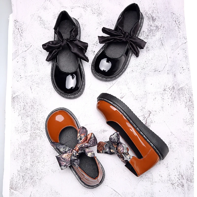 Для женщин ленты Туфли оксфорды на шнуровке Обувь из мягкой кожи с перфорацией