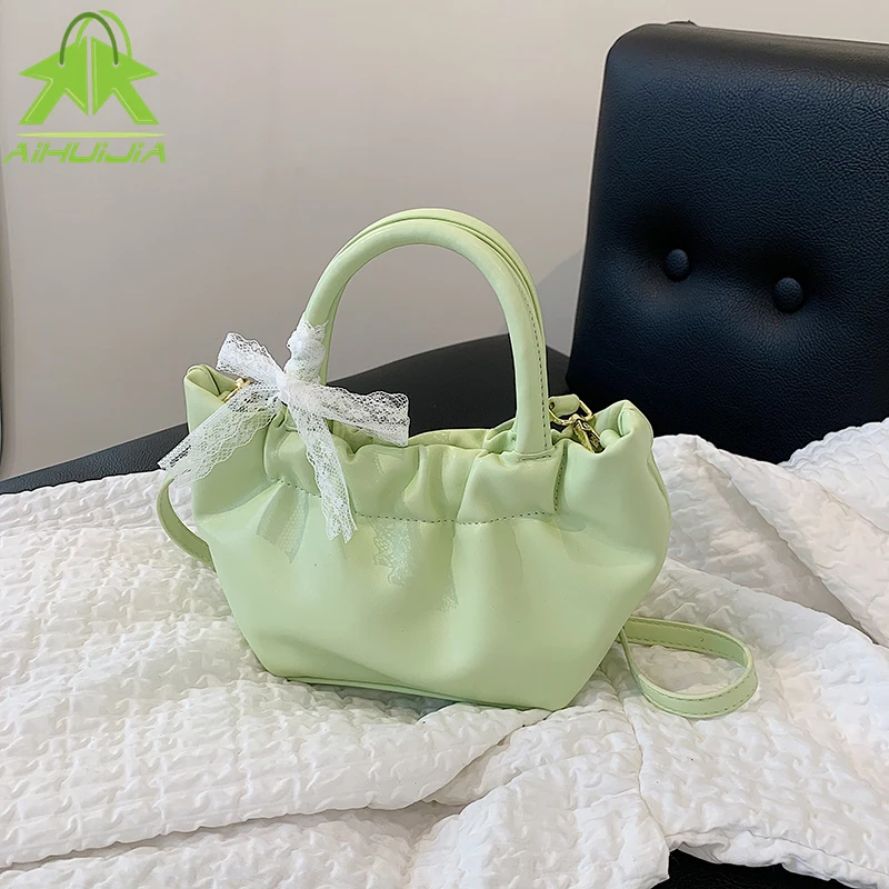 

Женская простая сумка на плечо премиум-класса, 2021, модная дизайнерская вместительная сумка-мессенджер, женские сумки через плечо с облаком