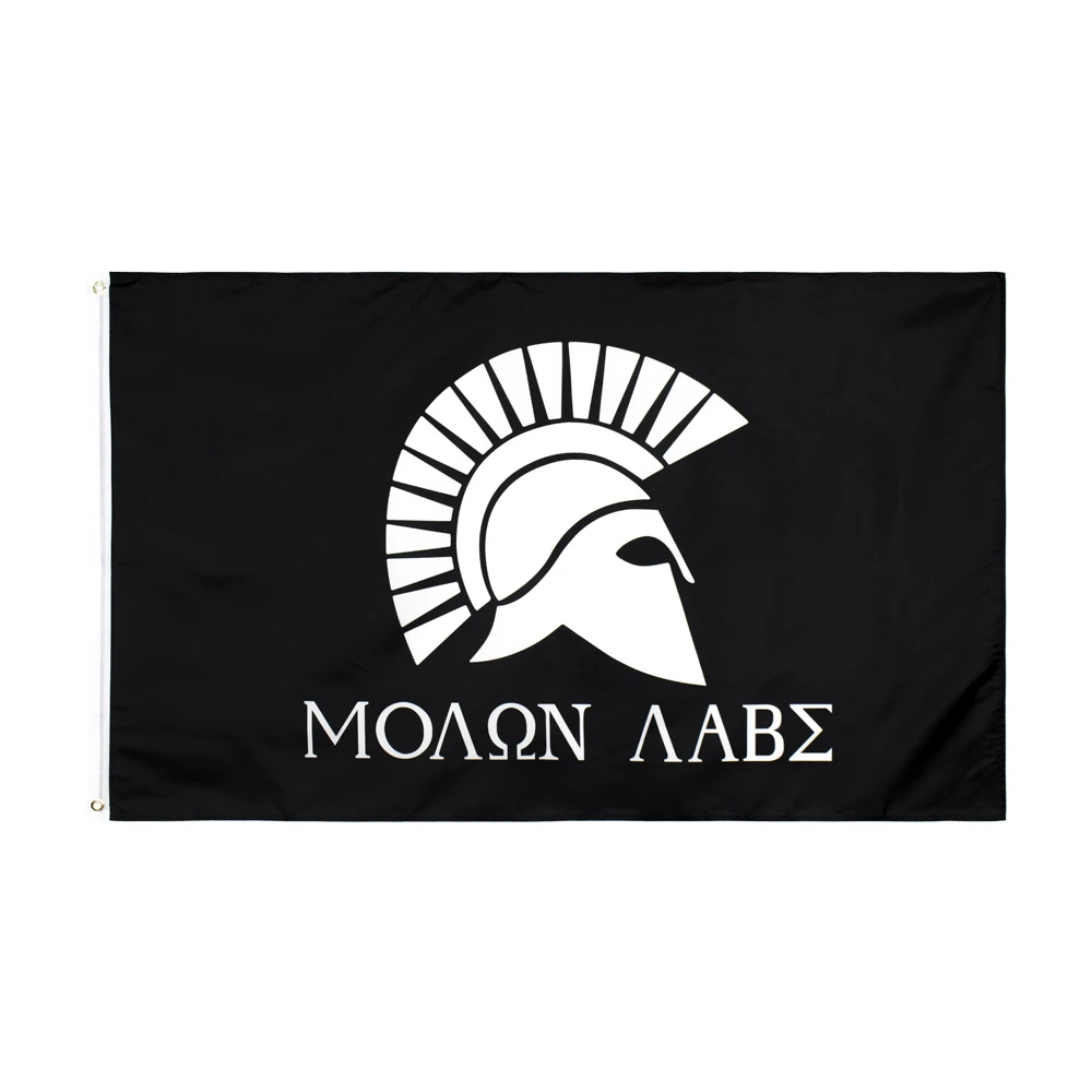 

ELECTION 90x150cm Greek Spartan come and take it Molon Labe Flag For Decoration