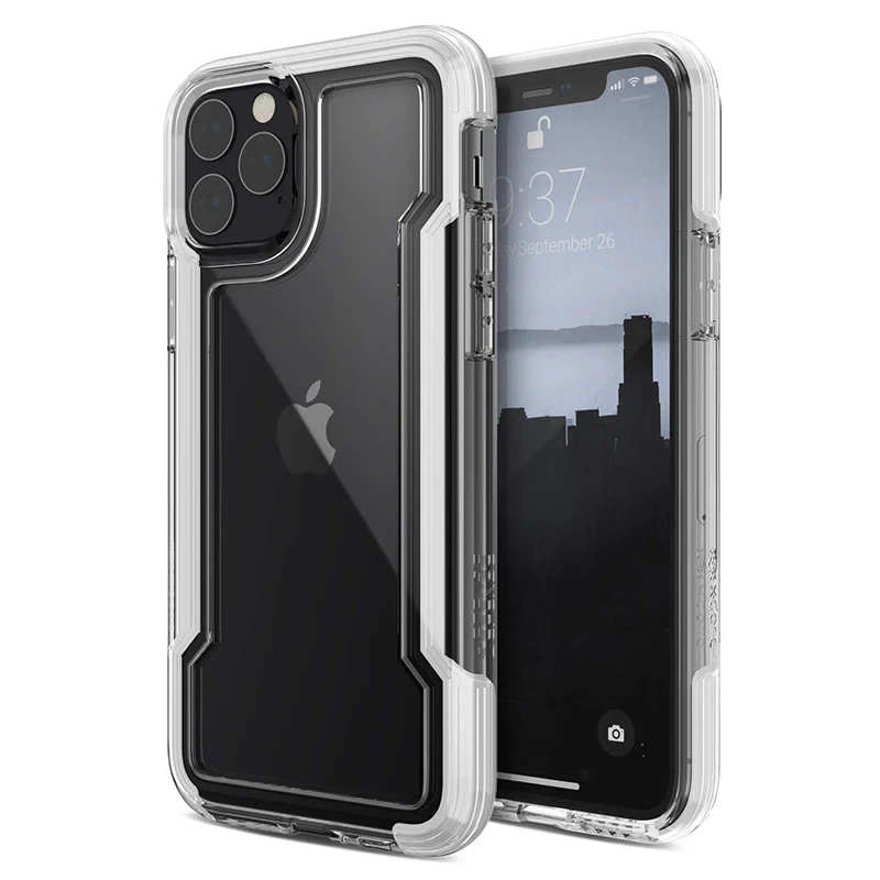 White X-Doria Defense Прозрачный чехол для телефона iPhone 11 Pro Max военный класс падение проверенный чехол для iPhone 11 Pro защитный ковер - Цвет: White