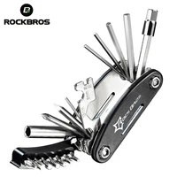 rockbros 16 in 1 multifunction bicycle repair tools kit mtb mountain bike repair tools hex spoke cycling screwdriver tools