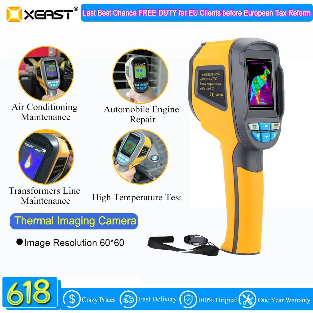 

Quickly to Reach Russia and the World Handheld Thermal Imaging Camera HT02 Portable Infrared Imaging Device HT-02