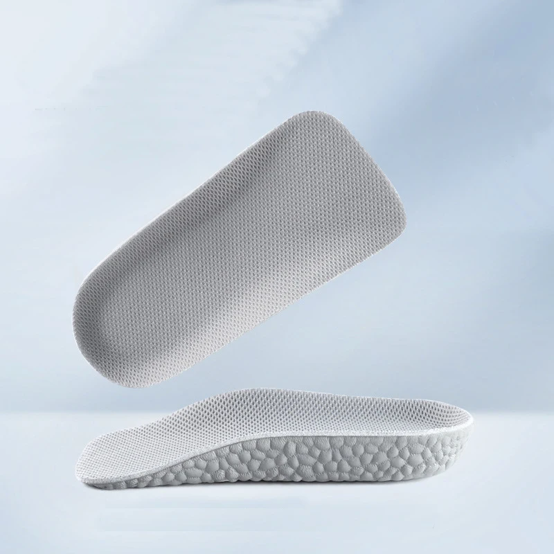 FoamBeads Heighten Insoles Height Increase Insole Arch Support Heel Pad Shock Absorption Insoles for Feet Light Weight Shoes Pad