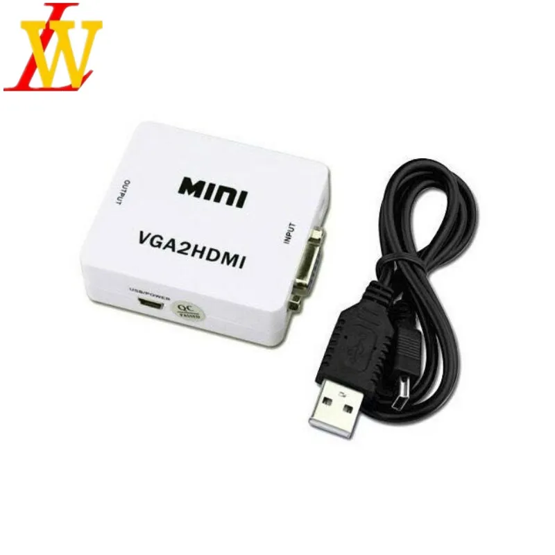 

Мини-адаптер 1080P VGA/HDMI hd VGA2HDMI vedio, адаптер для ноутбука, ПК, проектора HDTV