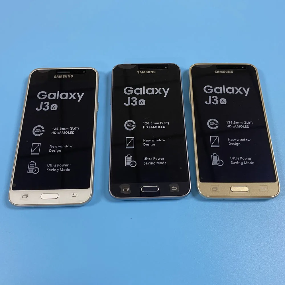 Оригинальный разблокированный Samsung Galaxy J3 2016 J320F четырехъядерный 5 0 &quot1 Гб RAM 8 ROM 8MP
