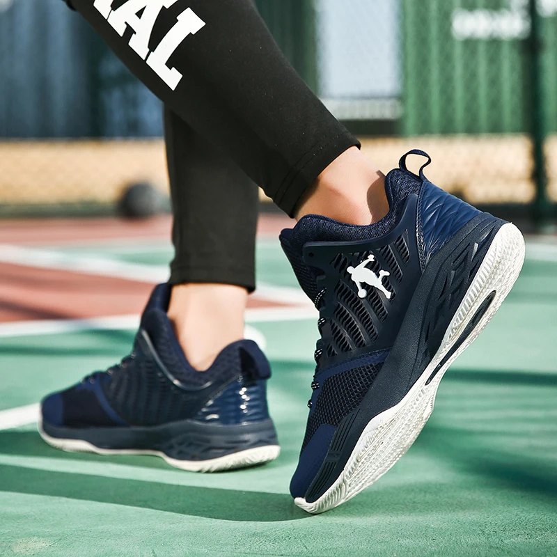 Профессиональная баскетбольная обувь мужские высокие амортизирующие кроссовки