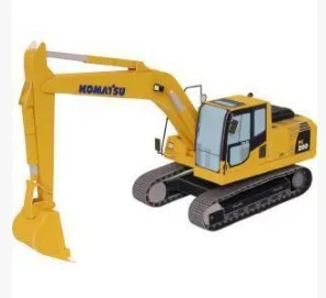

Hydraulic shovel 3D paper model car paper model manual DIY manual origami activity origami