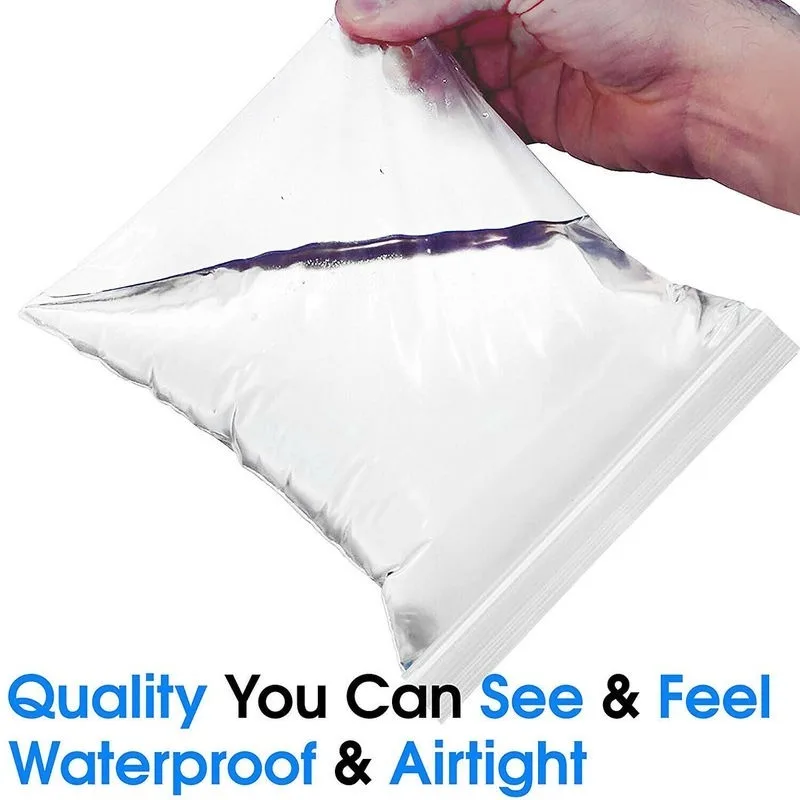 

100/300 Pcs Mini Zip Lock Bag Resealable Vacuum Transparent Plastic Zip Lock Bags Clear Poly Kitchen Food Storage Organize