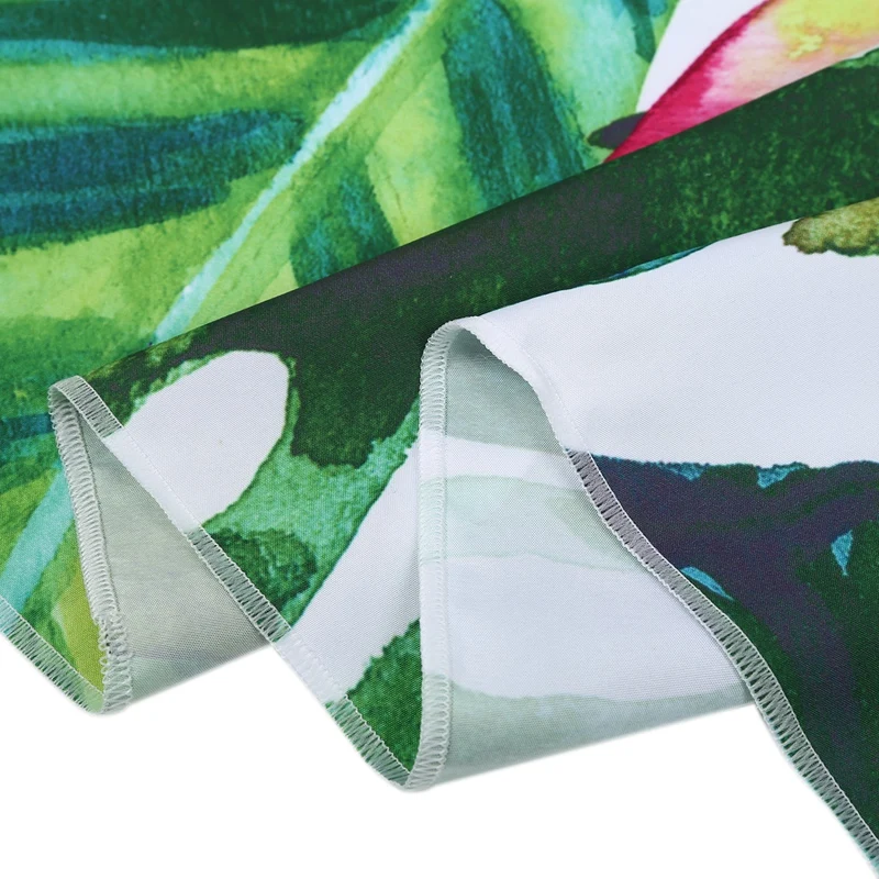 

150x130cm Tapestry Home Decorative Beach Towel Fashion Sofa Wall Hanging Decor(Green leaves)