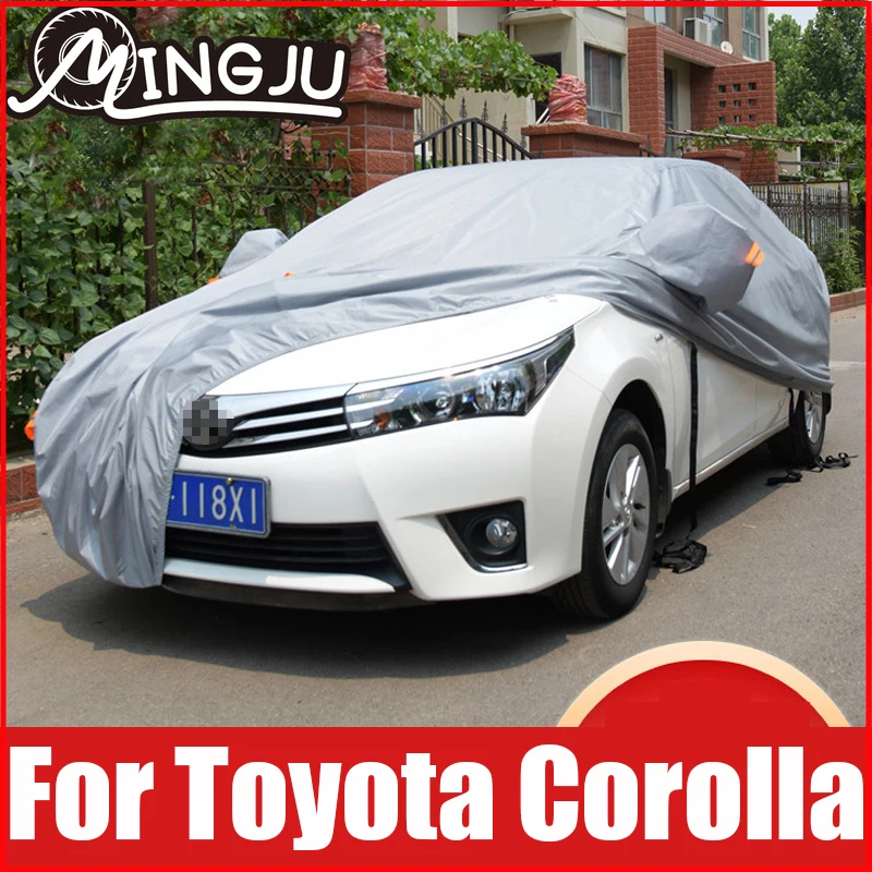 Car Cover Outdoor Sun Anti UV Rain Snow Frost Dust Protection Cover Oxford cloth For Toyota Corolla 2010 to 2021 Accessories