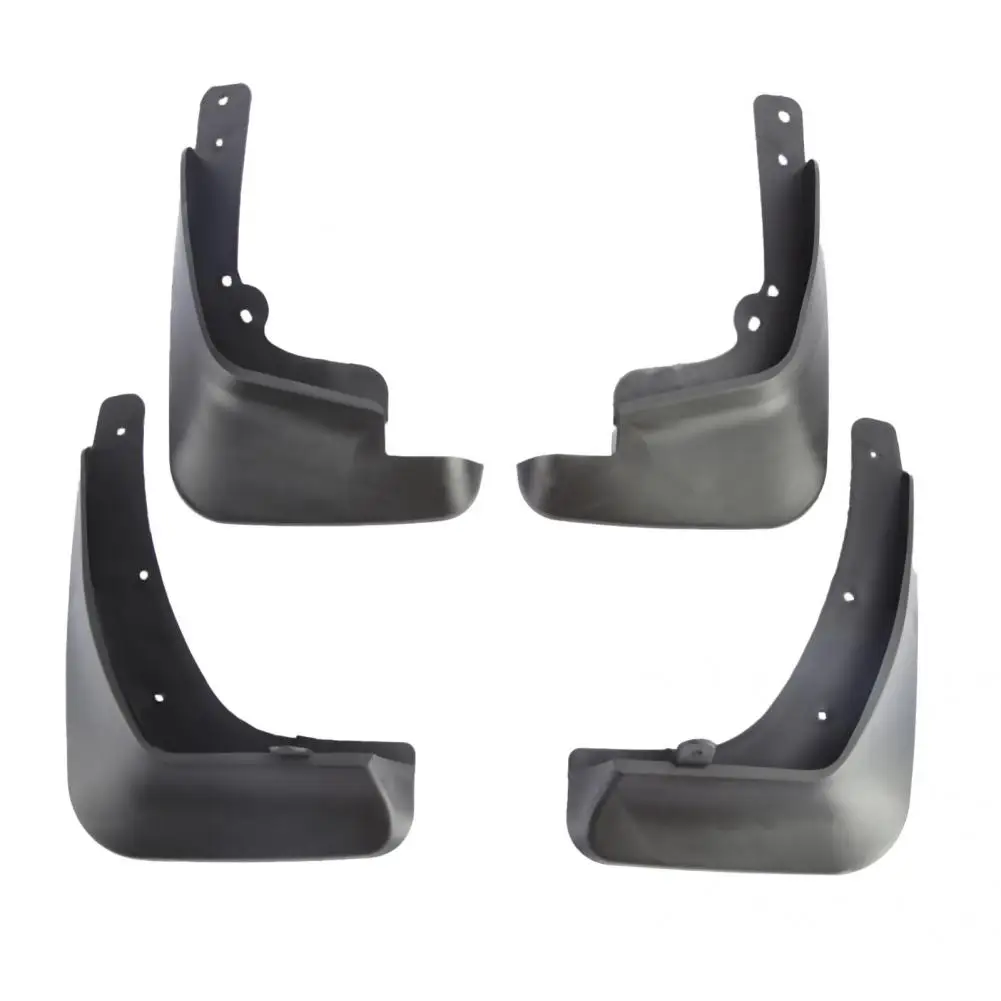 

ABS 4Pcs/Set Useful Car Mudguard Auto Replacement Parts Black Mudguard Wear-resistant
