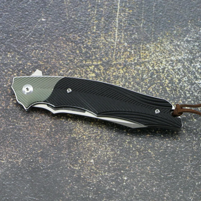 TIGEND ящерица складной нож 14C28N лезвие G10+ стальная ручка Открытый Отдых Охота Тактический карманный фрукты ножи выживания EDC инструмент
