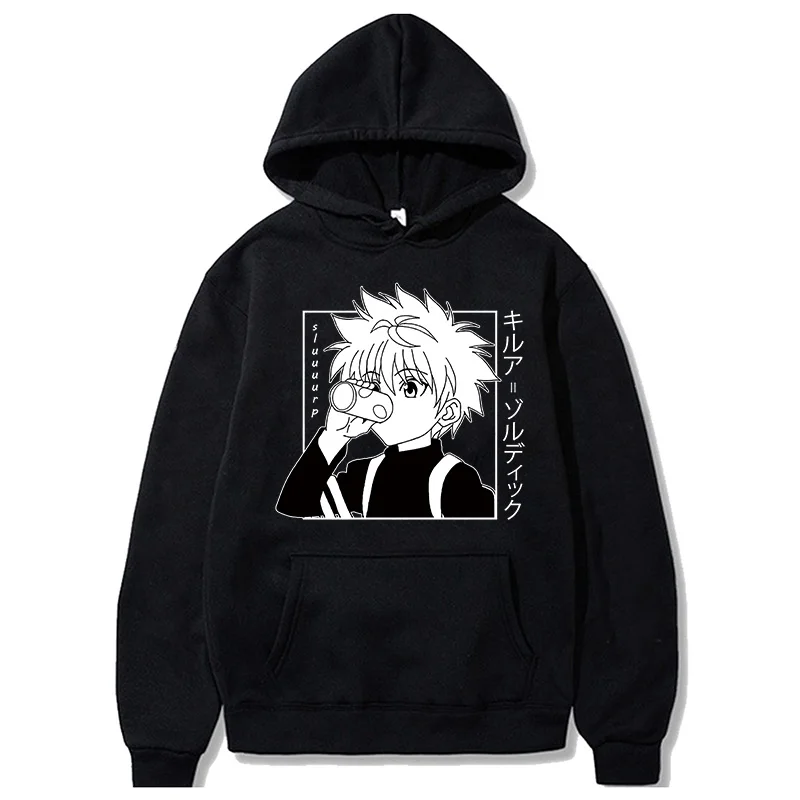 

Худи Hunter X Hunter HXH Killua Harajuku Kawaii Аниме Толстовка мужская Толстовка Зимняя теплая одежда женский спортивный костюм