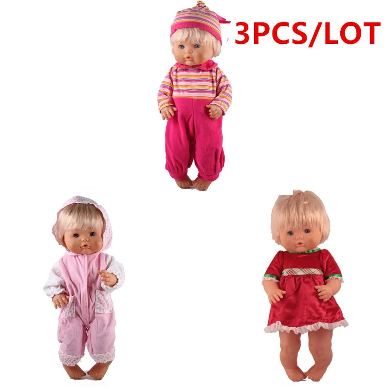 style 3 41 см Nenuco Кукла Одежда Nenuco Ropa y su Hermanita 3 шт./лот Новая повседневная одежда и платья для 16 дюймов My Little Nenuco кукла - Цвет: style 3