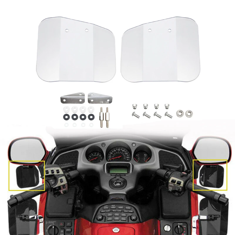 Передняя защита ветрового стекла мотоцикла для Honda GoldWing 1GL1800 2001 2016 F6B 2013 зеркало