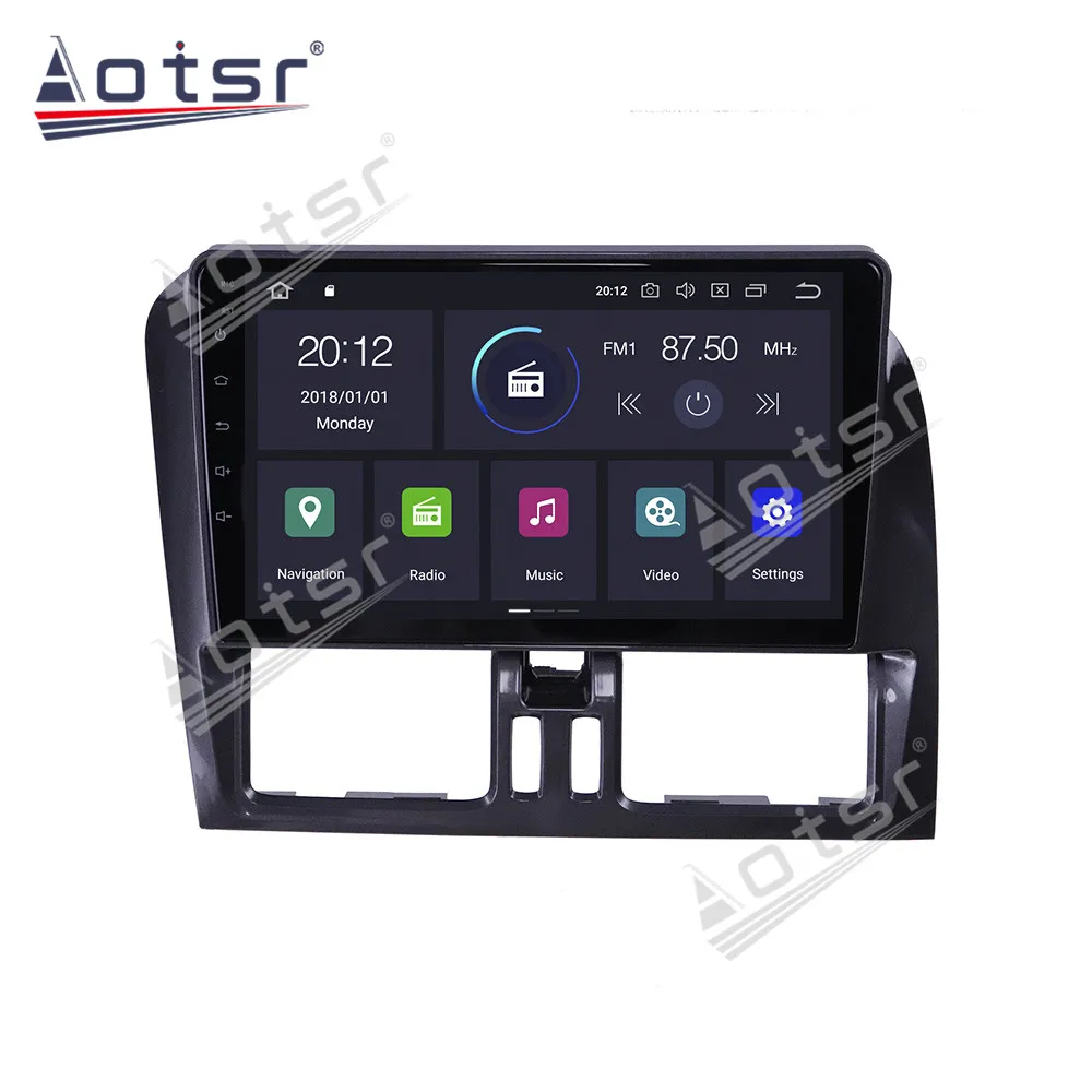 

Android 10.0 GPS Navigation Radio Player for Volvo XC60 2009-2012 Video Player Stereo Headuint free gps map Built in Carplay dsp
