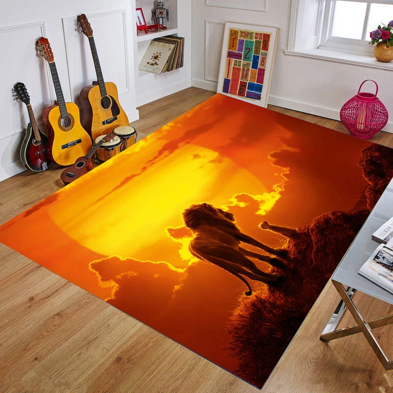 baby play mat 80x160cm anti slip mat simba the lion king anime printed pattern carpet rug for bathroom children floor pads free global shipping