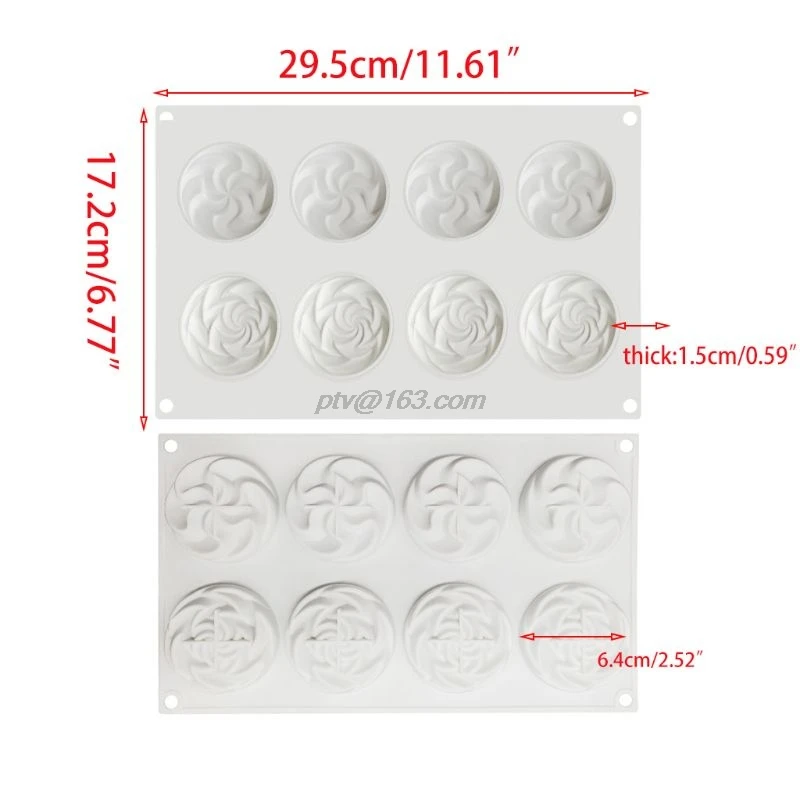 8 полость цветок силиконовая форма помадка мусс торт Шоколадный Декор Sugarcraft