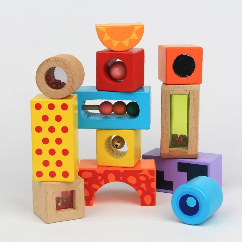 

Wooden Montessori Enlightenment Sense Teaching Aids Creative Sound Building Blocks Preschool Early Childhood Education Toys