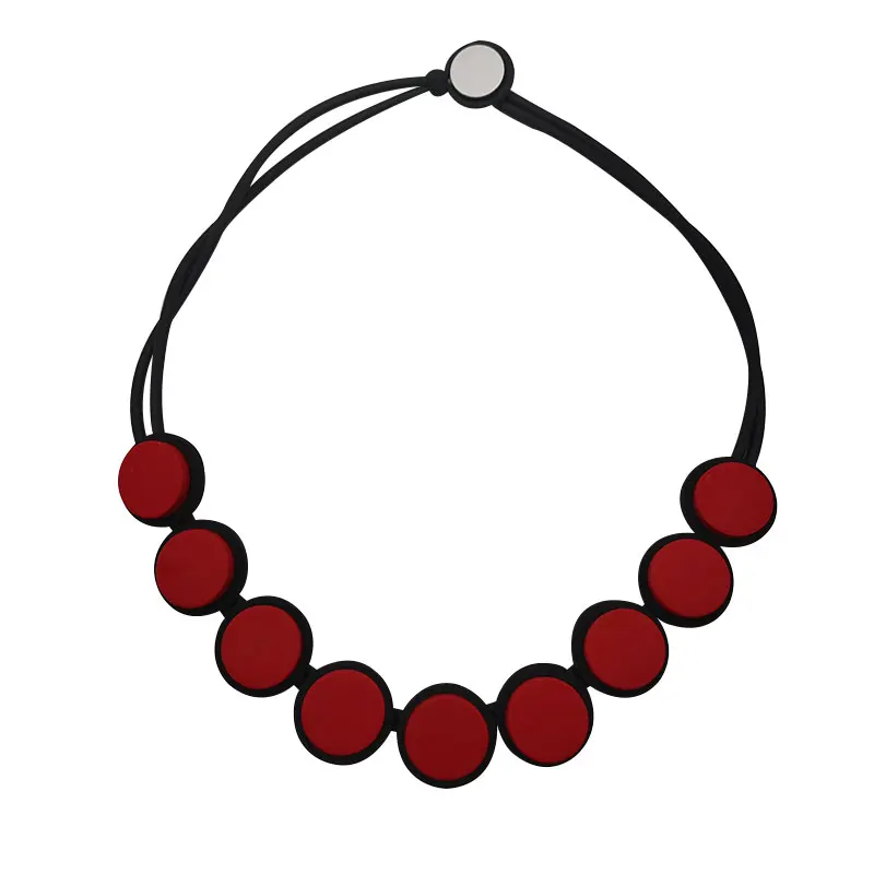 Ожерелье YD &amp YDBZ женское из черной кожи простой круглый чокер сделай сам