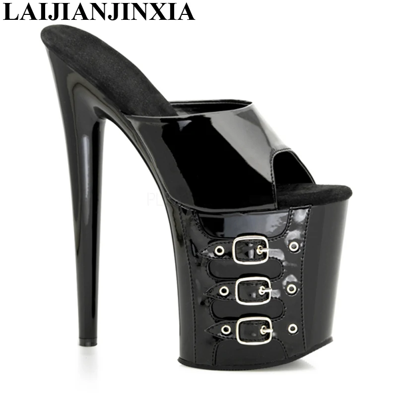 Новые сексуальные тапочки на очень высоком каблуке сценические пикантные туфли