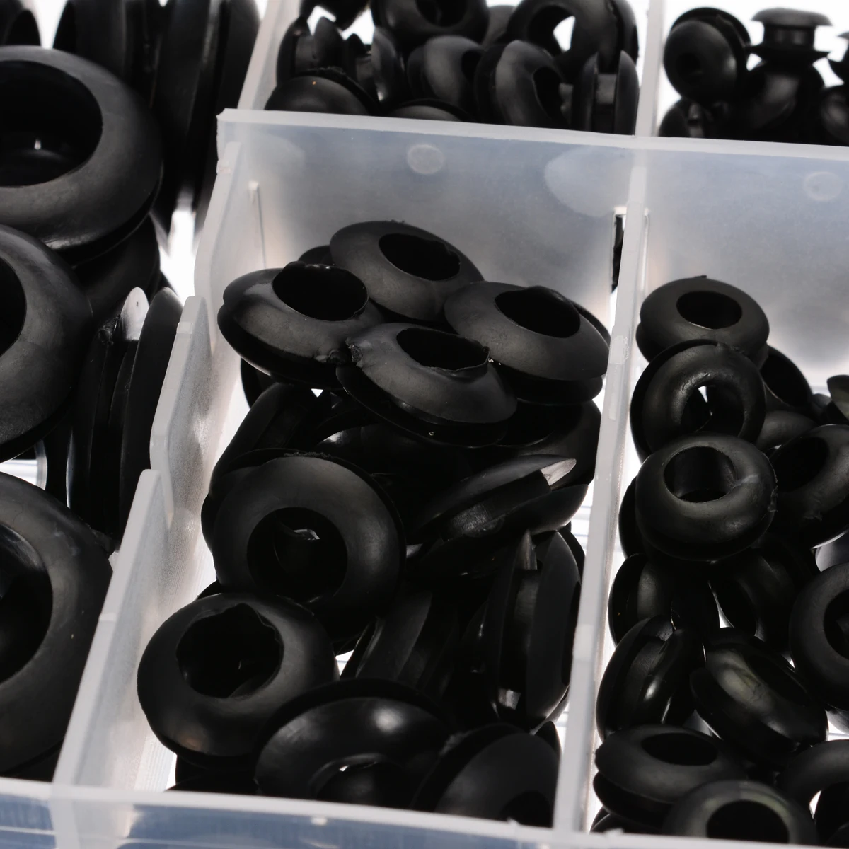 200 шт./кор. резиновая прокладка 8 размеров для проводного Кабеля черный