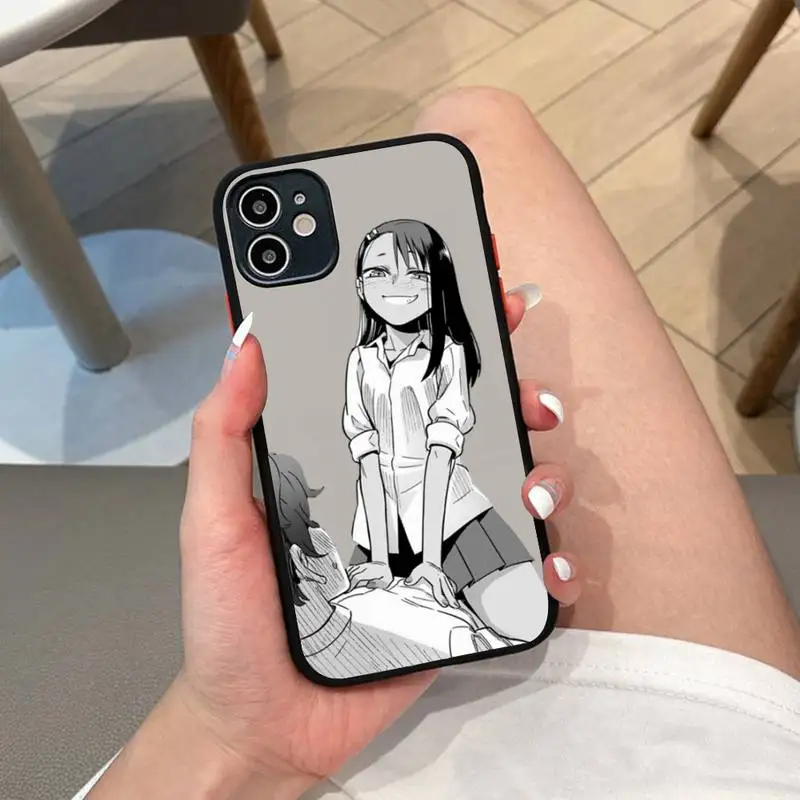 

Nagatoro San Anime Aesthetic Phone Case For iphone 13 12 mini 11 Pro Max X XS Max XR 7 8 6 Plus Translucent Matte Case