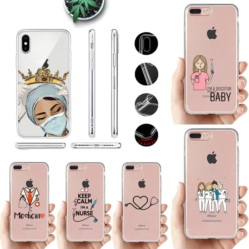 

Nurse Medical Medicine Health Heart Phone Case for iPhone 11 12 13 mini pro XS MAX 8 7 6 6S Plus X 5S SE 2020 XR case
