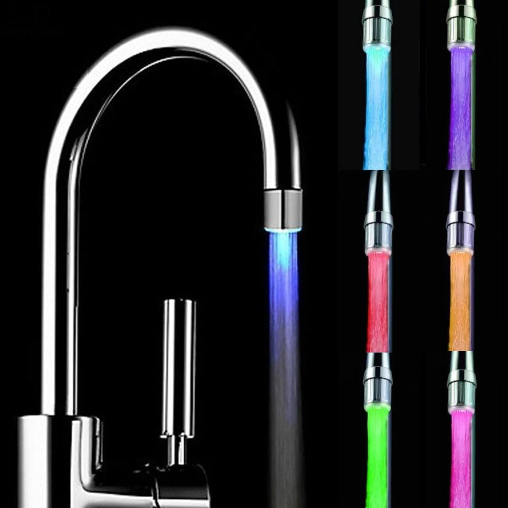 Новый Светодиодный водопроводный кран с регулировкой температуры и цветным