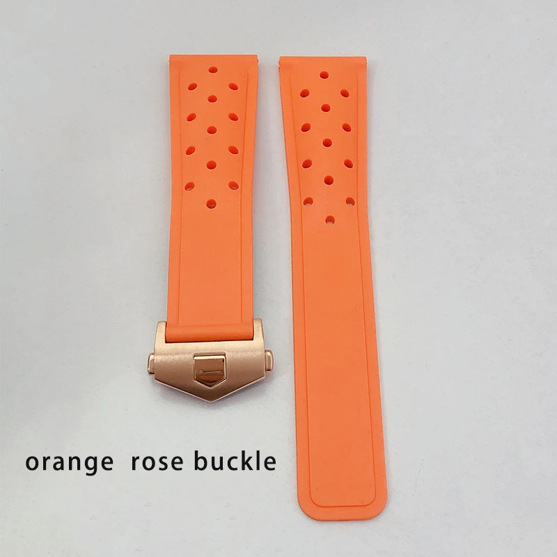 20mm 22mm Rubber Silicone Watch Strap Waterproof Bracelet Watchband for TAG HEUER MONACO Strap CARRERA FORMULA 1 Watchband Acces