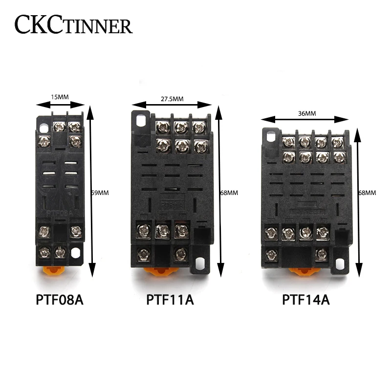 1 шт. PTF08A PTF11A PTF14A релейная база розетка для промежуточного реле LY2NJ MY2NJ MY4NJ 8pin 14pin