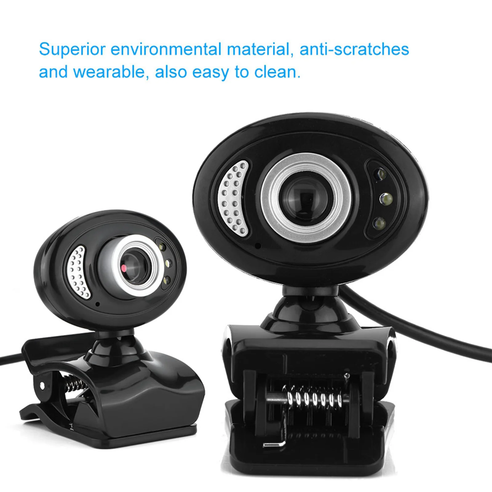 

720P USB Webcam Mini Computer PC Web Camera With Microphone Rotatable Cameras For Live Broadcast Video Calling Conference Work