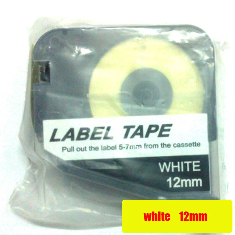 6 мм/9 мм/12 мм этикеточная бумага/стикер белый/желтый цвет 8 м для ПВХ трубки/320P