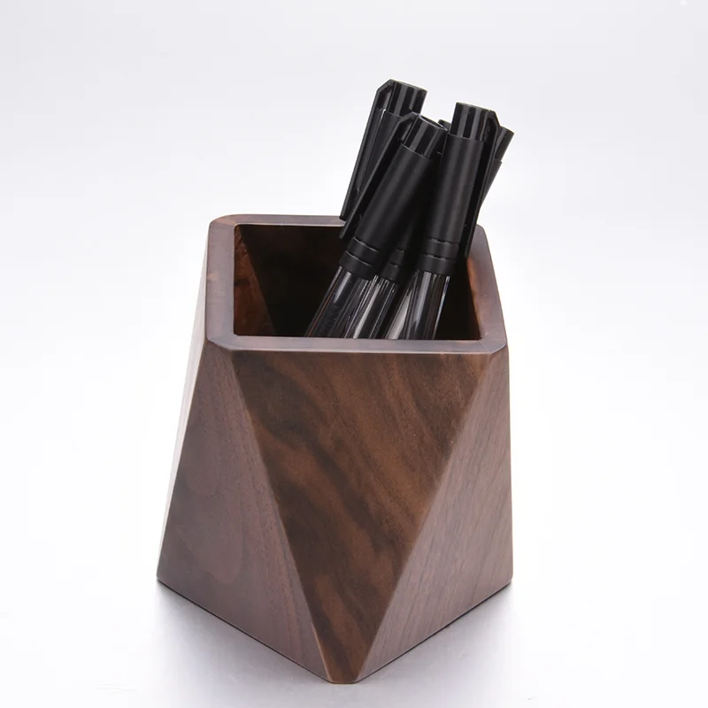 Скандинавский ореховый держатель для ручек шкатулка заметок визиток